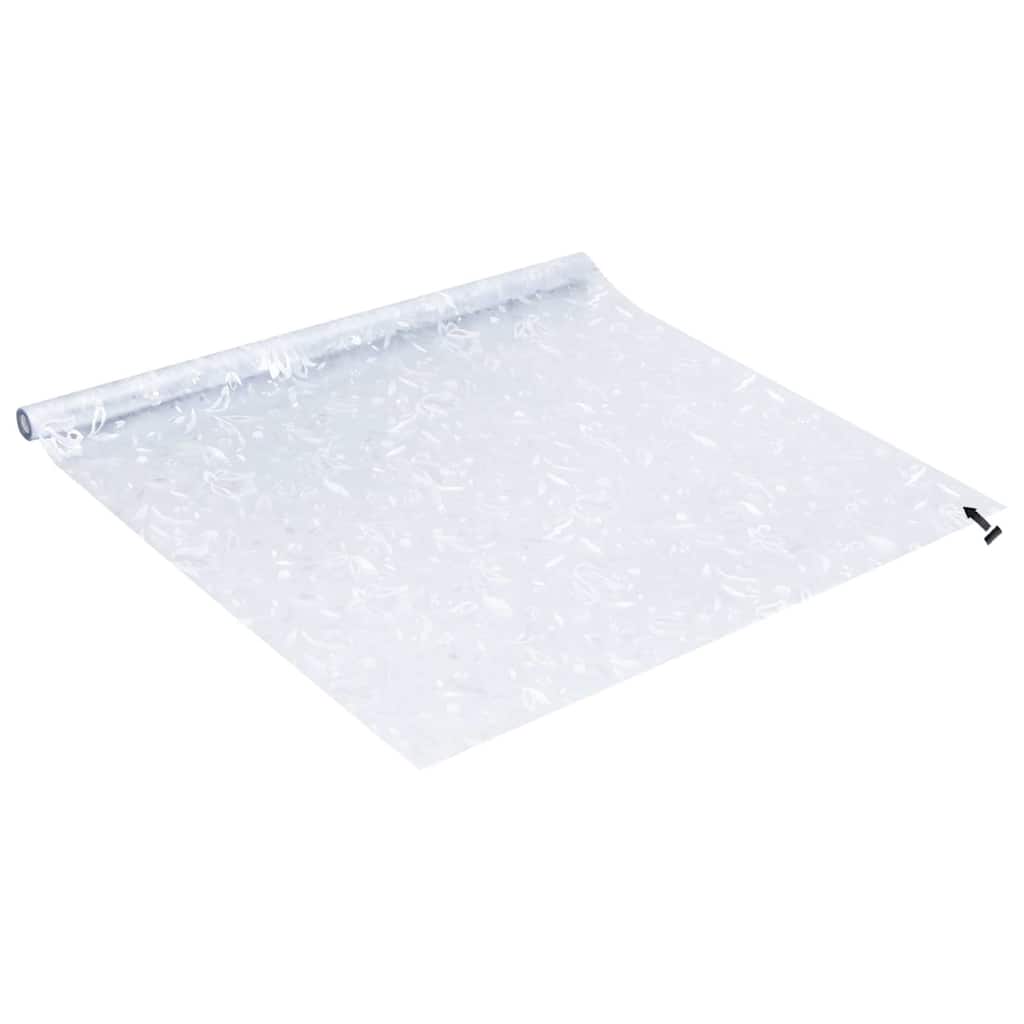 Fensterfolien 2 Stk. Matt Blumenmuster PVC