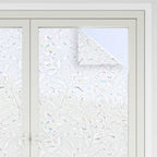 Fensterfolien 2 Stk. Matt Blumenmuster PVC