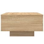 Couchtisch mit LED-Leuchten Sonoma-Eiche 55x55x31 cm