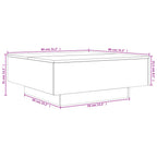 Couchtisch Weiß 80x80x31 cm Holzwerkstoff