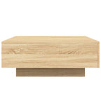 Couchtisch mit LED-Leuchten Sonoma-Eiche 80x80x31 cm