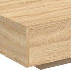 Couchtisch mit LED-Leuchten Sonoma-Eiche 85x55x31 cm