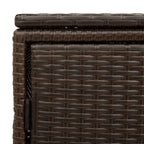 Gartenschrank Braun 110x55x60,5 cm Poly Rattan