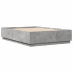 Bettgestell Betongrau 150x200 cm Holzwerkstoff