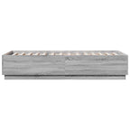Bettgestell Grau Sonoma 100x200 cm Holzwerkstoff