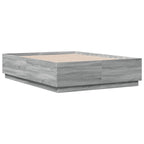 Bettgestell Grau Sonoma 120x190 cm Holzwerkstoff