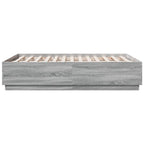Bettgestell Grau Sonoma 120x190 cm Holzwerkstoff