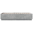 Bettgestell Betongrau 90x190 cm Holzwerkstoff