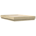Bettgestell Sonoma-Eiche 160x200 cm Holzwerkstoff
