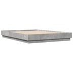 Bettgestell Betongrau 120x200 cm Holzwerkstoff