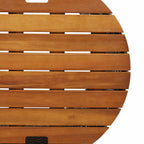 Garten-Beistelltische 2 Stk. mit Holzplatte Beige Poly Rattan