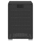 Propan-Tank-Verstecktisch Schwarz 40x40x60 cm Poly Rattan