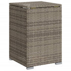 Propan-Tank-Verstecktisch Grau 40x40x60 cm Poly Rattan
