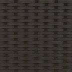 Gartensofa 2-Sitzer mit Hockern Schwarz Poly Rattan