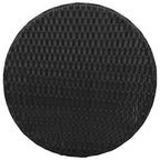 3-tlg. Bistro-Set mit Kissen Schwarz Poly Rattan