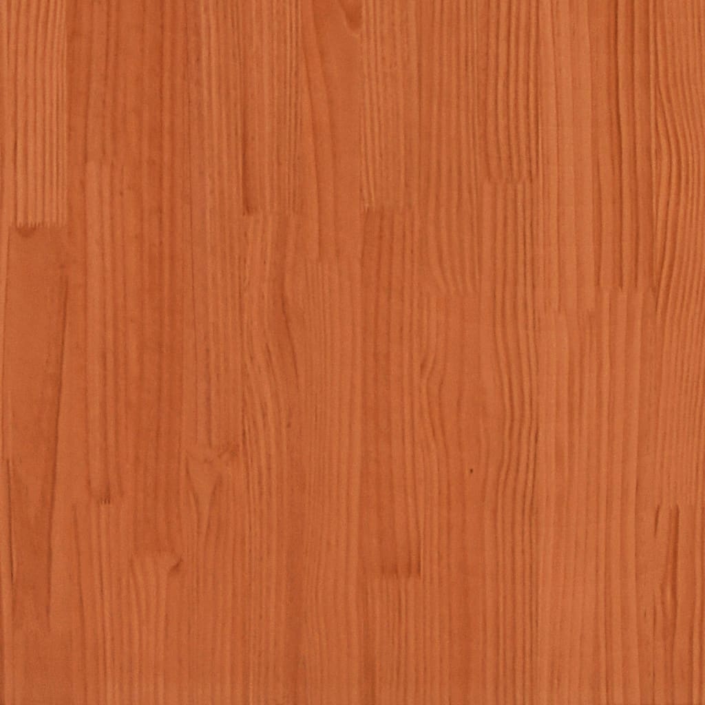 Seniorenbett Wachsbraun 160x200 cm Massivholz Kiefer