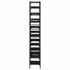 Bücherregal Schwarz 127,5x28,5x172,5 cm Holzwerkstoff
