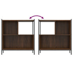 Bücherregal Braun Eichen-Optik 72x28x77,5 cm Holzwerkstoff