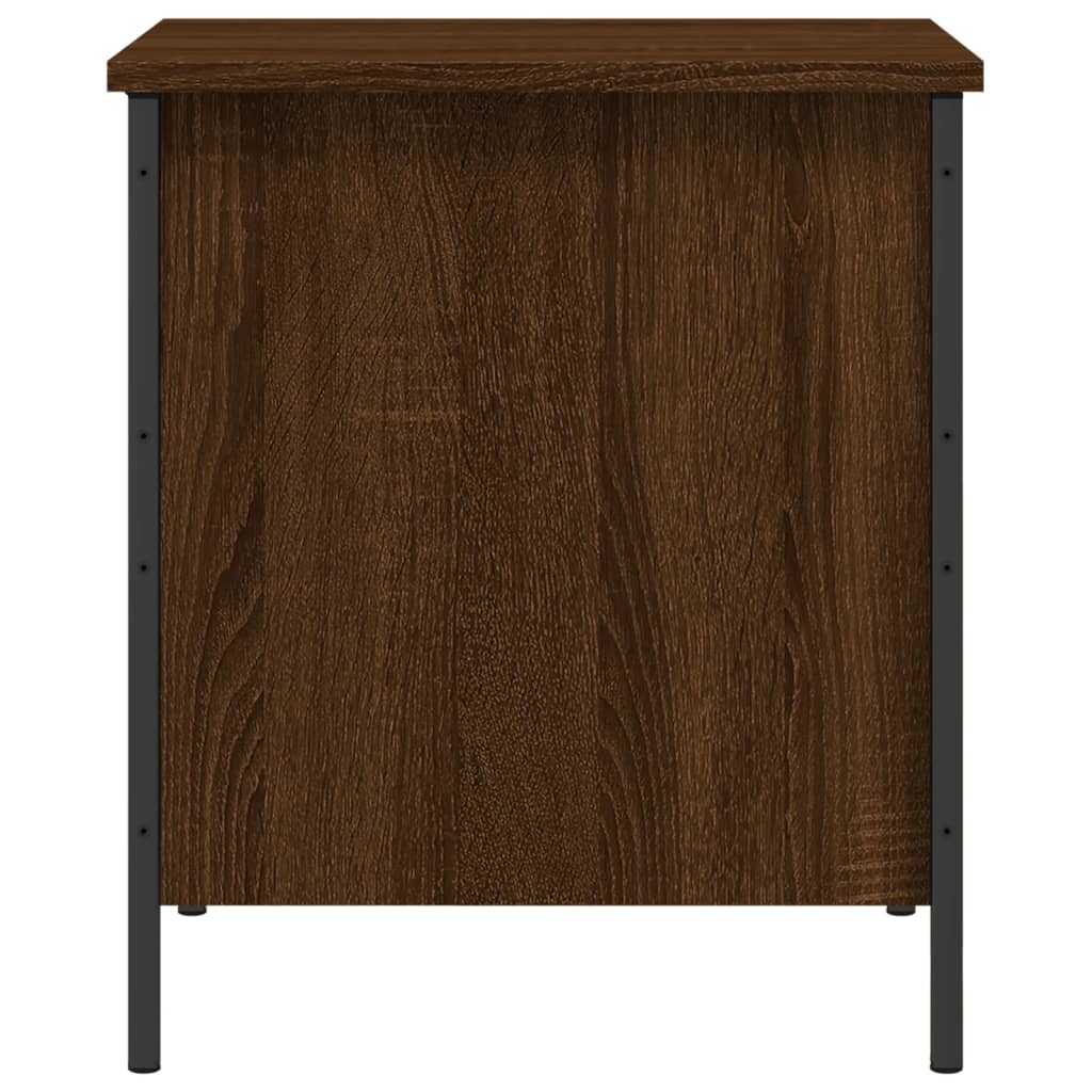 Sitzbank mit Stauraum Braun Eichen-Optik 40x42,5x50 cm Holzwerkstoff