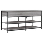 Schuhbank Grau Sonoma 100x42,5x50 cm Holzwerkstoff