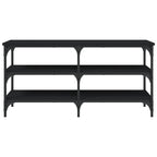 Schuhbank Schwarz 100x38,5x49cm Holzwerkstoff