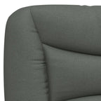 Bettgestell mit LED ohne Matratze "Hvar" Dunkelgrau 90x190 cm Stoff