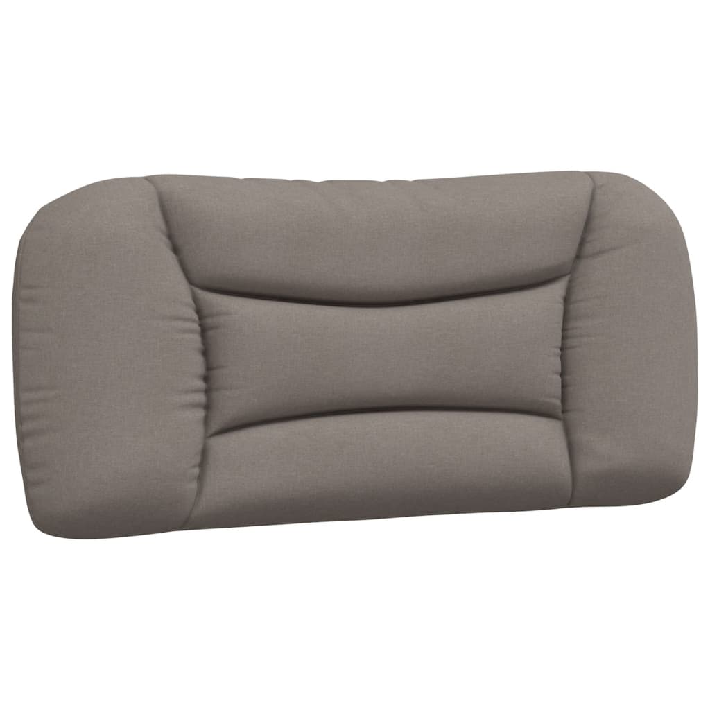 Bettgestell mit LED ohne Matratze "Hvar" Taupe 90x200 cm Stoff