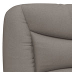 Bettgestell mit LED ohne Matratze "Hvar" Taupe 90x200 cm Stoff