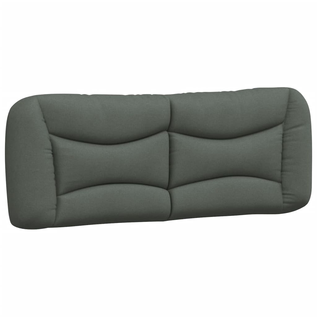 Bettgestell mit LED ohne Matratze "Hvar" Dunkelgrau 140x190 cm Stoff