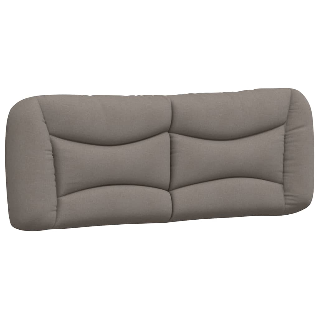 Bettgestell mit LED ohne Matratze "Hvar" Taupe 140x190 cm Stoff