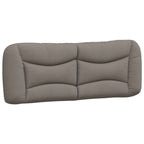 Bettgestell mit LED ohne Matratze "Hvar" Taupe 140x200 cm Stoff