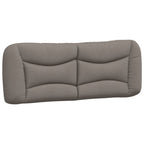 Bettgestell mit LED ohne Matratze "Hvar" Taupe 180x200 cm Stoff