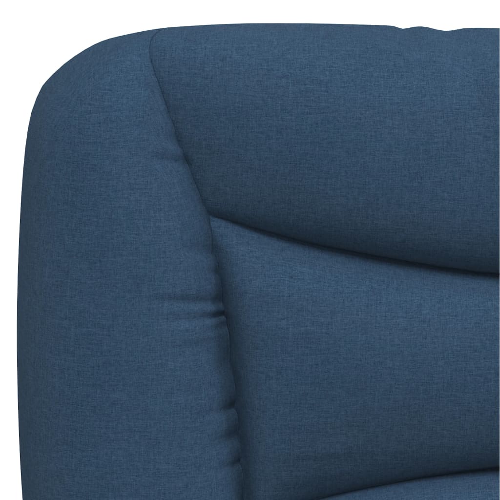 Bettgestell mit LED ohne Matratze "Hvar" Blau 180x200 cm Stoff