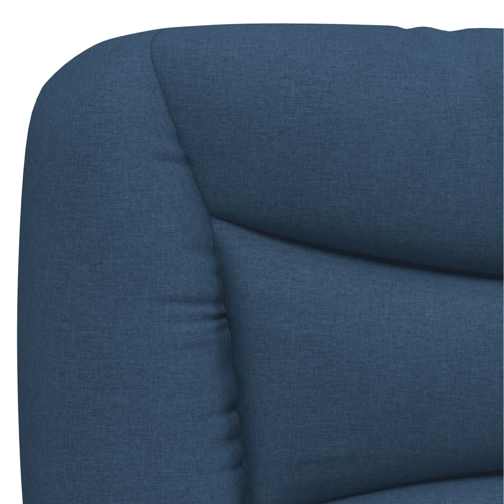 Bettgestell mit LED ohne Matratze "Hvar" Blau 200x200 cm Stoff