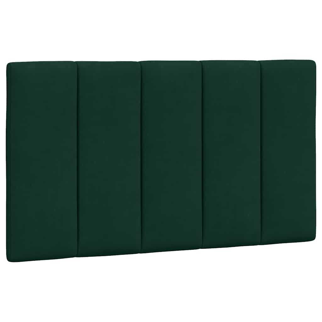 Bettgestell mit LED ohne Matratze "Hanko" Dunkelgrün 90x190 cm Samt