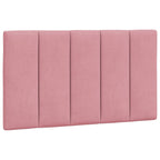 Bettgestell mit LED ohne Matratze "Hanko" Rosa 90x190 cm Samt