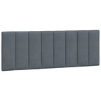 Bettgestell mit LED ohne Matratze "Hanko" Dunkelgrau 120x200 cm Samt