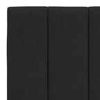 Bettgestell mit LED ohne Matratze "Hanko" Schwarz 140x190 cm Samt