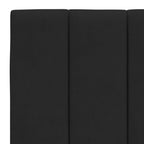 Bettgestell mit LED ohne Matratze "Hanko" Schwarz 140x200 cm Samt