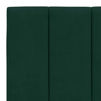 Bettgestell mit LED ohne Matratze "Hanko" Dunkelgrün 160x200 cm Samt