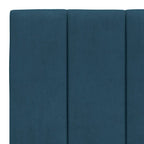 Bettgestell mit LED ohne Matratze "Hanko" Blau 180x200 cm Samt
