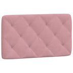 Bettgestell mit LED ohne Matratze Rosa 80x200 cm Samt