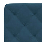 Bettgestell mit LED ohne Matratze Blau 90x190 cm Samt