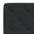 Bettgestell mit LED ohne Matratze Schwarz 90x200 cm Samt
