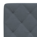Bettgestell mit LED ohne Matratze Dunkelgrau 120x200 cm Samt