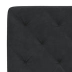 Bettgestell mit LED ohne Matratze Schwarz 140x200 cm Samt