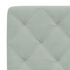 Bettgestell mit LED ohne Matratze Hellgrau 180x200 cm Samt