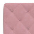 Bettgestell mit LED ohne Matratze Rosa 200x200 cm Samt