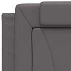 Bettgestell "Viana" mit LED ohne Matratze Grau 80x200 cm