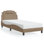 Bettgestell "Viana" mit LED ohne Matratze Cappuccino-Braun 80x200 cm